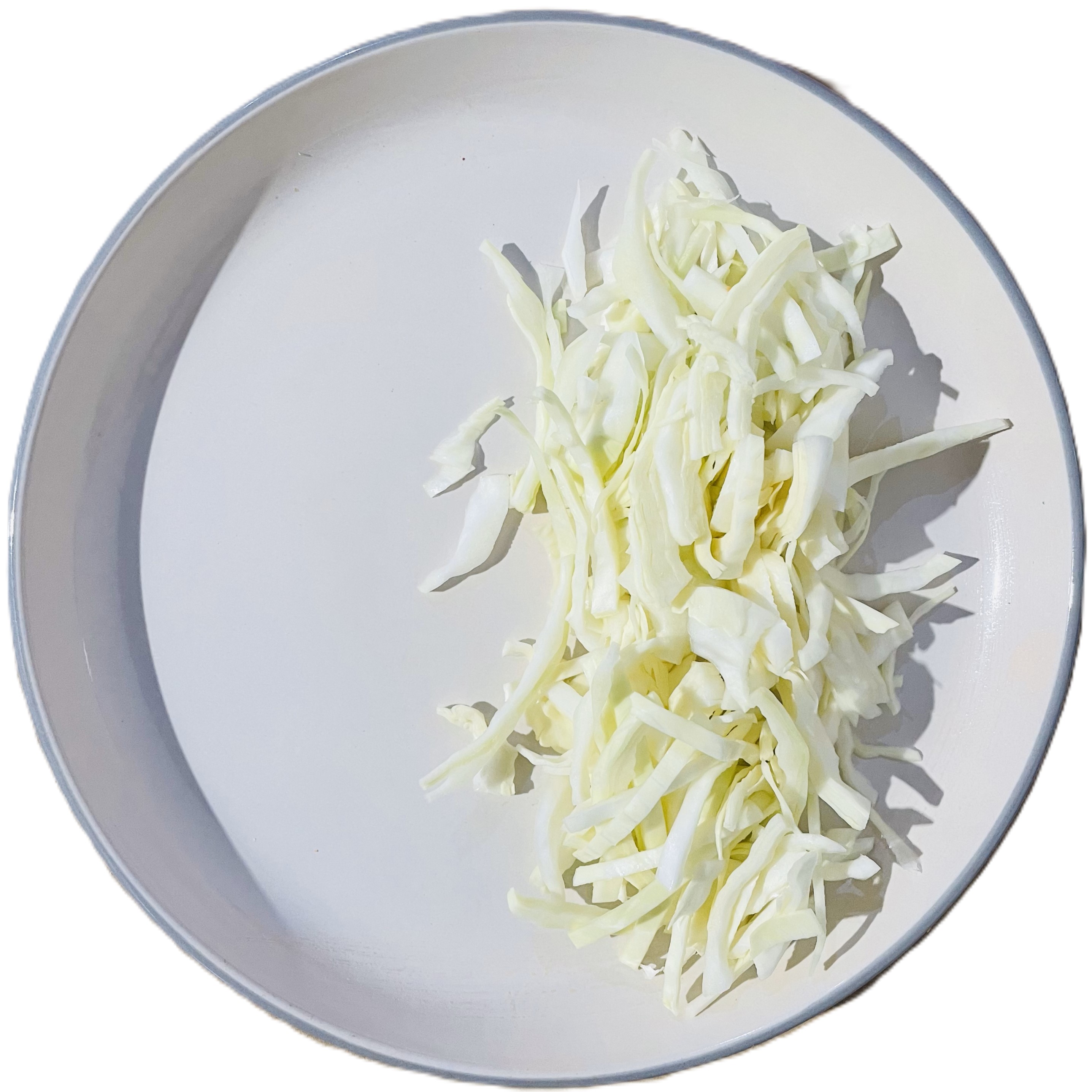 shredded white cabbage